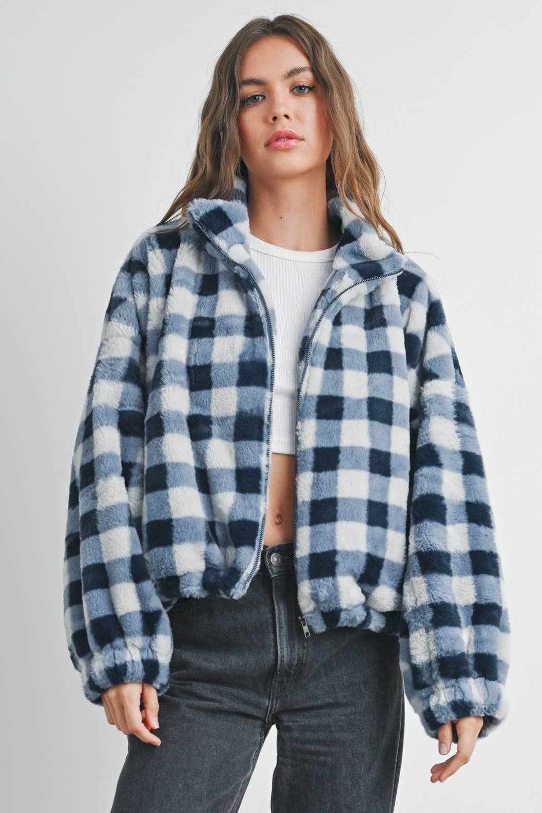 Blue tartan jacket online